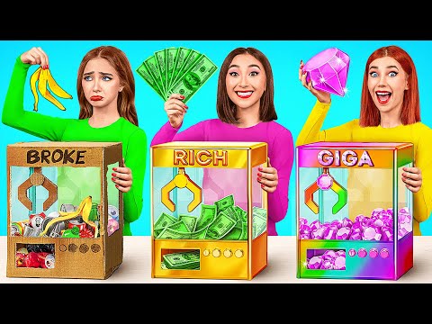 Видео: Бедная vs Богатая vs Ультра Богатая еда Челлендж | Съедобная Битва от Multi DO Challenge