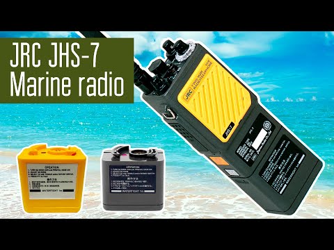 Видео: JRC JHS-7 Морская носимая VHF радиостанция. Сделано в Японии в 90е