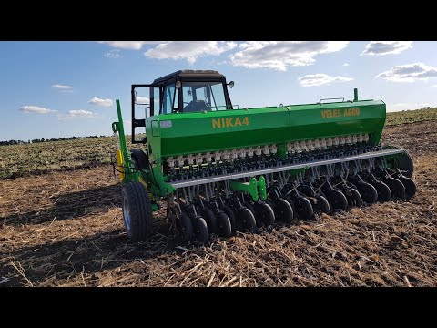 Видео: Посев новой сеялкой от VELES AGRO  "NIKA 4"