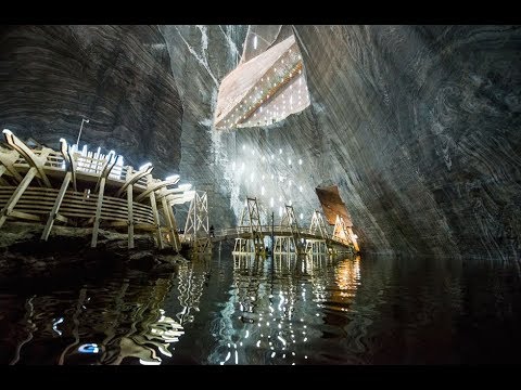 Видео: Соляная шахта г. Турда, Румыния / Salina Turda Romania