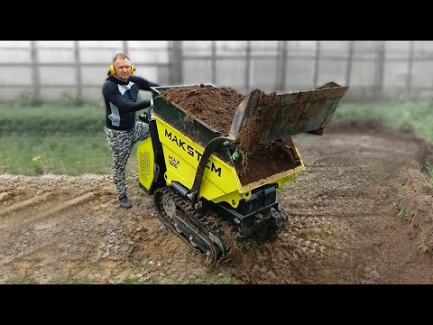 Видео: Мини-Думпер MAKSTEM MAX1000 ❯ Отзыв клиента 💬 #отзыв #минидумпер