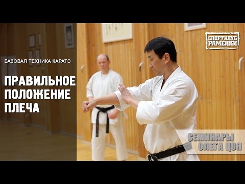 Видео: Каратэ шотокан. Уроки Олега Цоя. Правильное положение плеча
