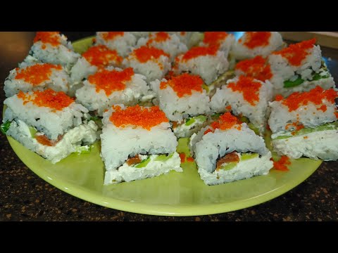 Видео: Рецепт Бургер - Роллы в домашних условиях!