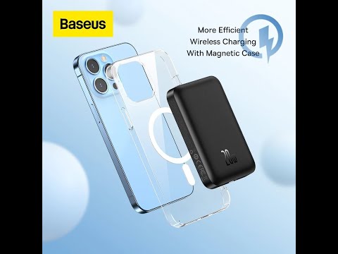 Видео: Baseus POWER BANK с MagSafe (10 000 mah) + чехол от Baseus