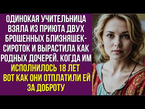Видео: Одинокая учительница взяла из приюта двух брошенных близняшек-сироток и вырастила как родных дочерей