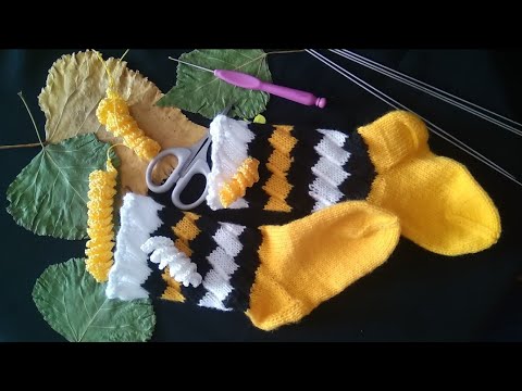 Видео: Носочки маленькой принцессе 💖