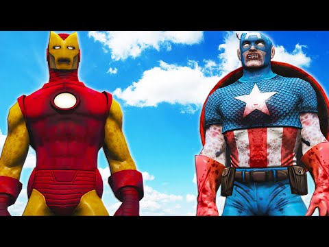 Видео: ЖЕЛЕЗНЫЙ ЧЕЛОВЕК ЗОМБИ ПРОТИВ КАПИТАНА АМЕРИКИ ЗОМБИ - ЭПИЧЕСКАЯ БИТВА