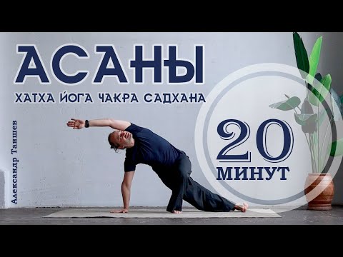 Видео: Практика асан с Александром Таишевым. Комплекс асан последовательность на 20 мин