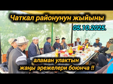 Видео: Чаткал районунун жыйыны  аламан улактын жаңы эрежелери боюнча маалымат.05.10.25.