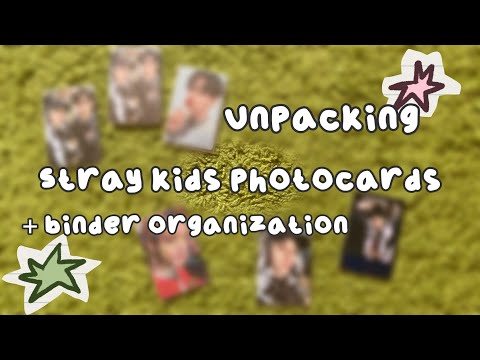 Видео: [STAY VLOG] распаковка карт + организация биндера stray kids