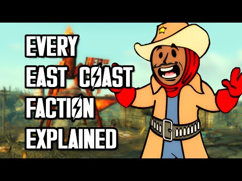 Видео: Объяснение ВСЕХ фракций Восточного побережья в Fallout (за 60 секунд или меньше)