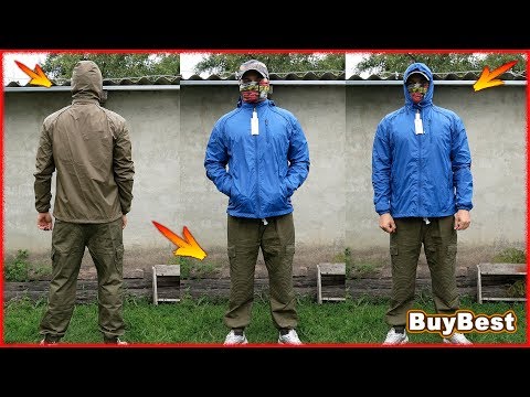 Видео: КУРТКА Ветровка мужская Aliexpress | Спортивная ветровка с капюшоном на осень / весна / лето