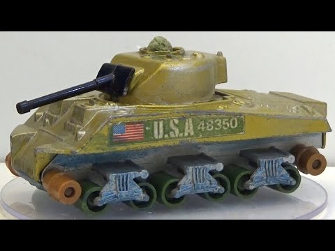 Видео: Matchbox ремонт танка Sherman № K-101 Battle Kings.