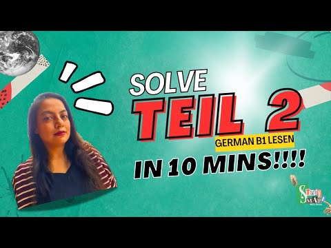 Видео: Решите часть 2 по чтению за 10 минут | Подготовка к немецкому языку B1 | Лучшее руководство