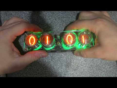 Видео: Часы на ин-4 Nixie Clock собранные на Китайском конструкторе.