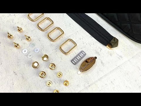Видео: Обзор поступления по фурнитуре для создания сумок и аксессуаров