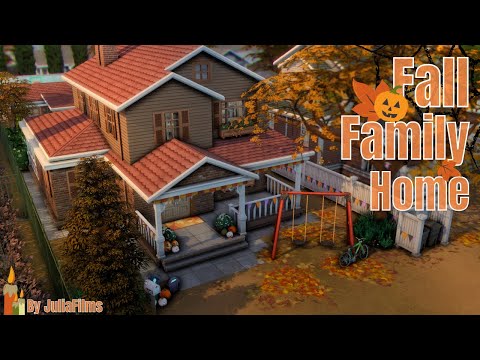 Видео: 🍂Осенний семейный дом│Строительство│Fall Family Home│SpeedBuild [The Sims 4]