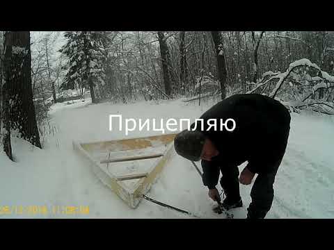 Видео: Чистка снега треугольником на Ховере.