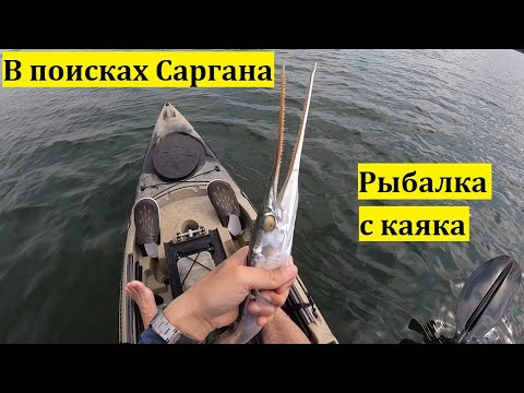 Видео: В поисках Саргана. Рыбалка с каяка