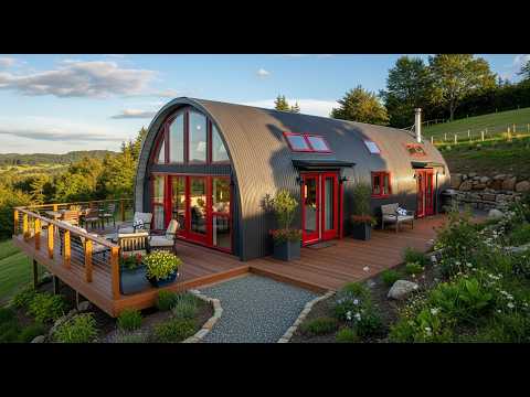 Видео: 🌿 Потрясающий дом из Quonset Hut, в котором вам захочется жить | Вдохновение для современного диз...