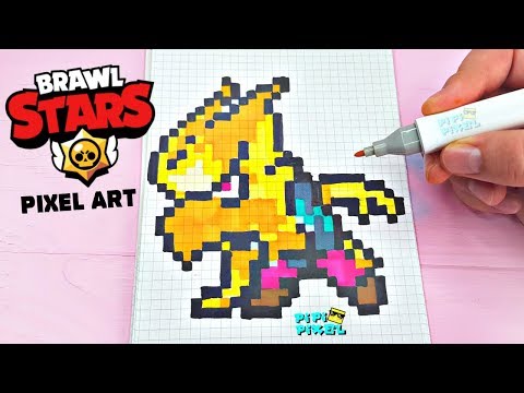 Видео: ВОРОН-ФЕНИКС из ИГРЫ BRAWL STARS РИСУНКИ ПО КЛЕТОЧКАМ  -PIXEL ART