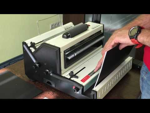 Видео: Демонстрация работы YD-CW2019 переплет металлической пружиной