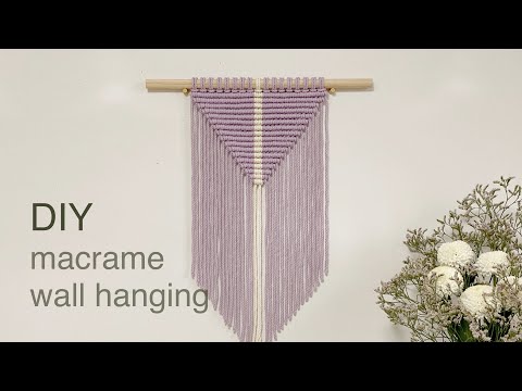 Видео: DIY | macrame wall hanging | макраме настенный