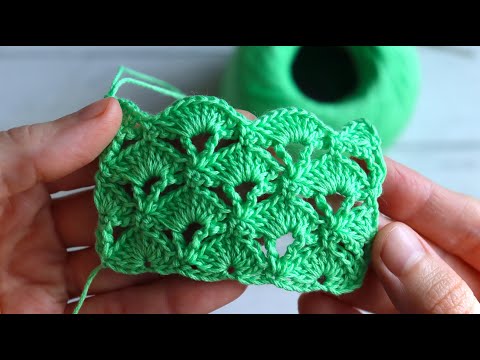 Видео: Нашла простой узор крючком и решила связать образец. Показываю, как легко он вяжется