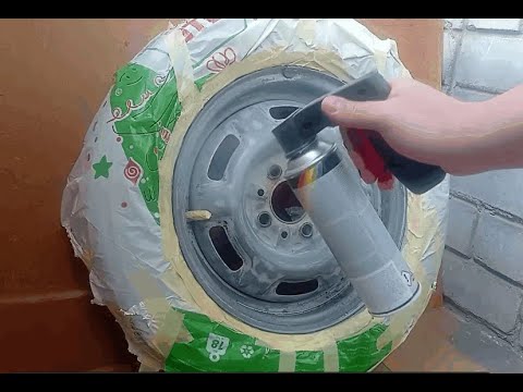 Видео: Красим диски дома на балконе.