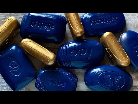 Видео: Cutting colored soaр | ASMR SOAP | Резка крашенного мыла | ASMR SOAP |