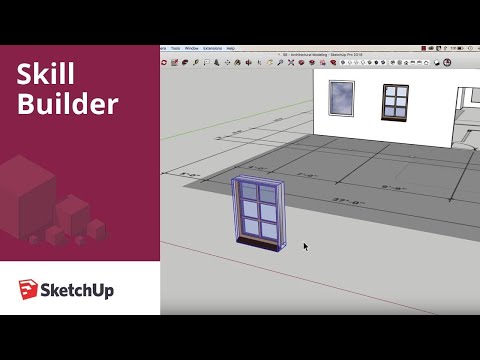 Видео: Sketchup Skill Builder: компоненты окон