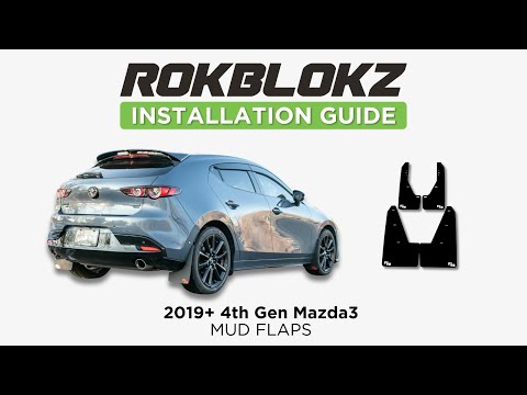 Видео: Установка брызговика Rokblokz на новую Mazda3 2019+ (4-го поколения)