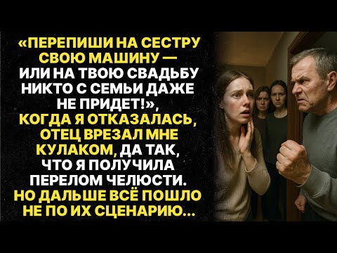 Видео: Отец ударил меня перед свадьбой за то что я не согласилась переписать машину на сестру