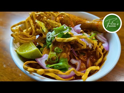 Видео: КАК приготовить суп-лапшу с карри Кхао Сой по быстрому рецепту