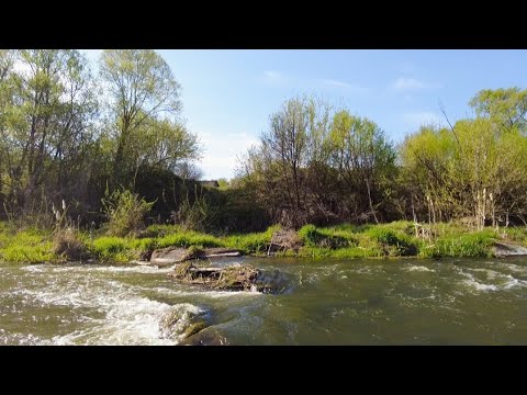 Видео: Аткарск. Ул. Чернышевского. Река Аткара в районе плотины.