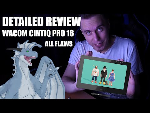 Видео: ДЕТАЛЬНЫЙ ОБЗОР Wacom Cintiq Pro 16, ВСЕ КОСЯКИ НАКОНЕЦ-ТО (English Subs)