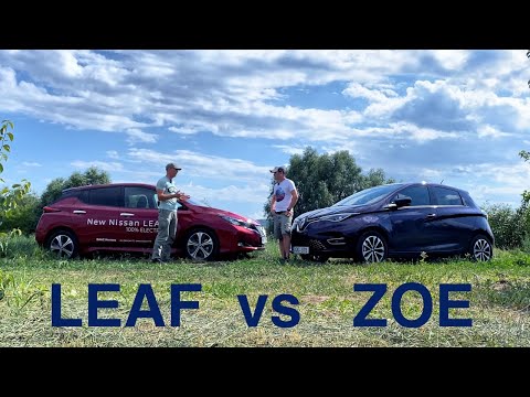 Видео: Nissan LEAF 40 kWh vs Renault ZOE 52 kWh. И всё-таки: зойка или лифчик?