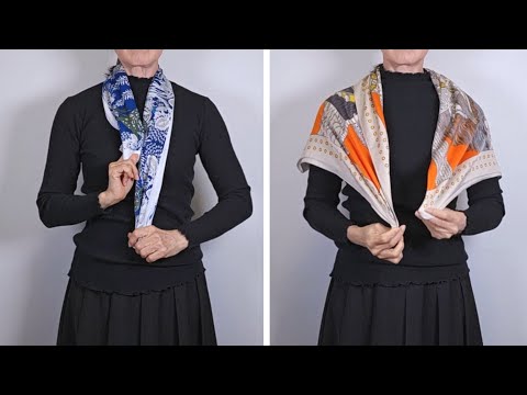 Видео: Шикарно и стильно!✨ 7 способов завязать большой шарф.