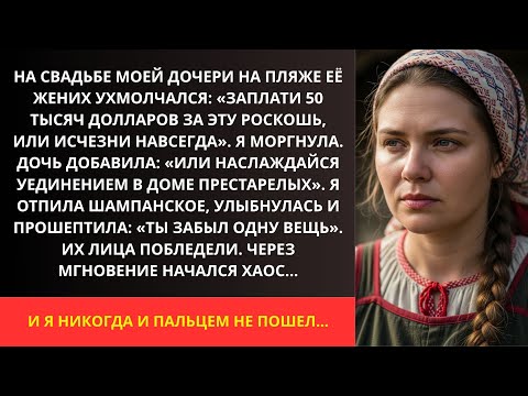 Видео: Жених потребовал $50K на свадьбе дочери — он не ожидал моей реакции с улыбкой