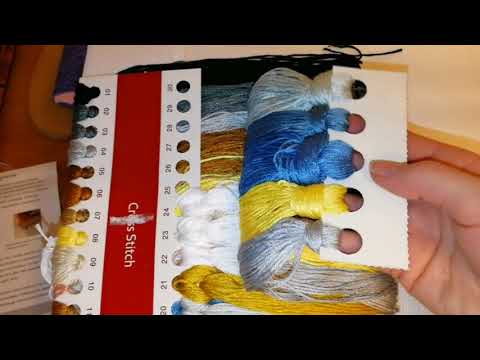 Видео: Наборы для вышивки крестом. Обзоры 4х больших наборов. Канва без рисунка.