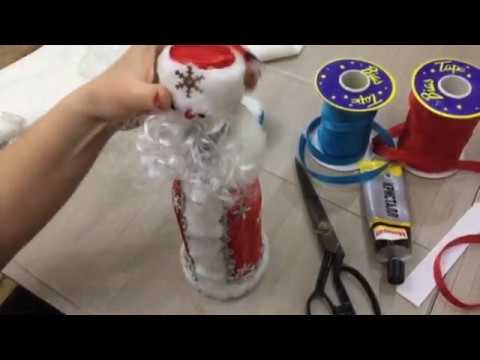 Видео: Изготовление футляра Деда Мороза и Снегурочки