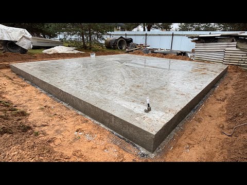 Видео: Монолитная плита под гараж 7х7м., 195 тыс., 2025г.