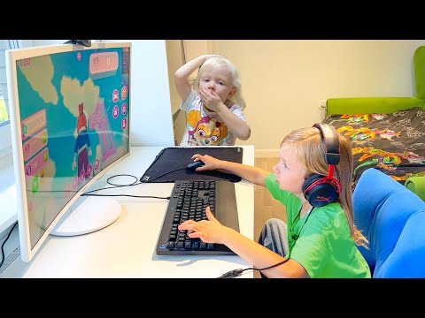 Видео: София хочет играть в игры.