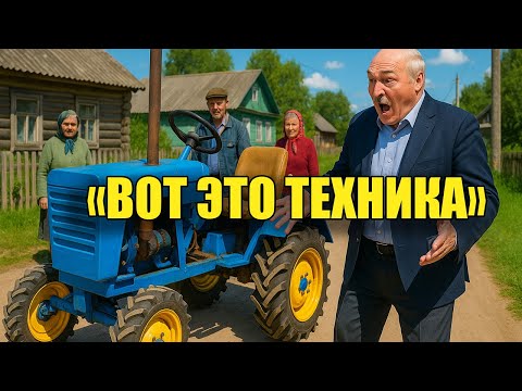 Видео: "Что за чудо техника?" - Лукашенко увидел в селе самодельный трактор