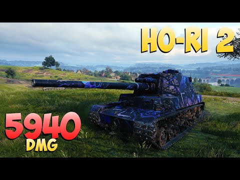 Видео: Ho-Ri 2 - 3 Kills 5.9K DMG - Бодрый! - Мир Танков