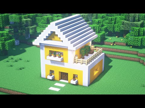 Видео: майнкрафт: как построить желтый современный дом #28 - майнкрафт дом