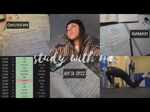 Видео: study with me|готовлюсь к егэ 2022|только химия,биология и я|*каникулы*