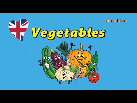 Видео: Овочі англійською для дітей