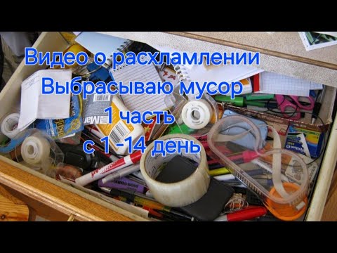 Видео: Расхламление/За 14 дней 105 вещей выбросила/Будет продолжение/Расчищаем пространство/август 2024г