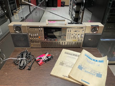 Видео: vintagemoscow. магнитола casio kx-101